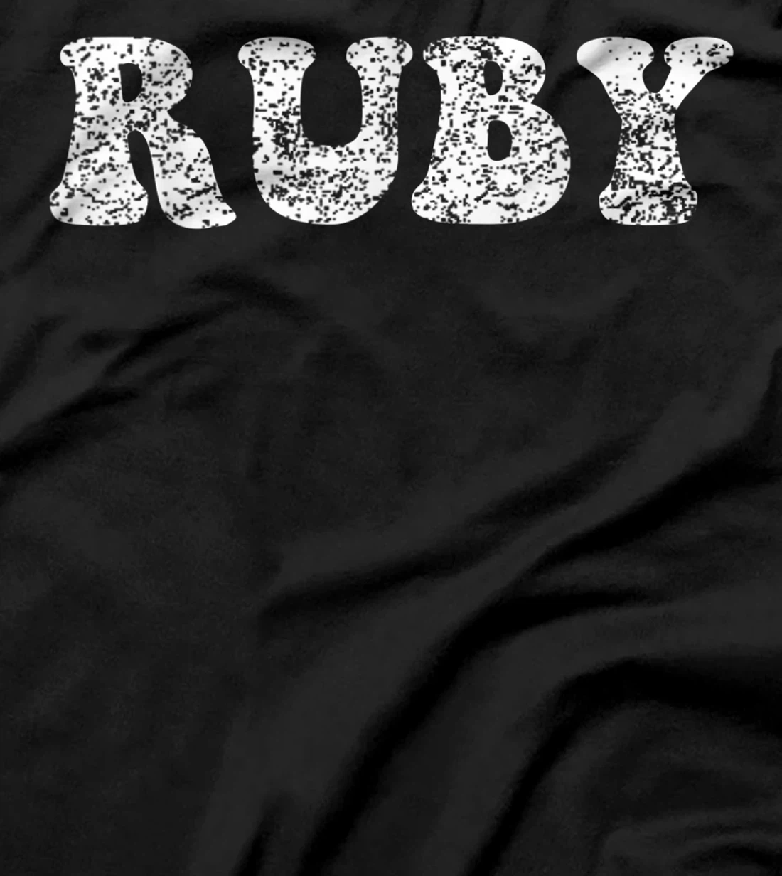 Distressed Grunge Worn Out Style Ruby T-Shirt, Women T-Shirt