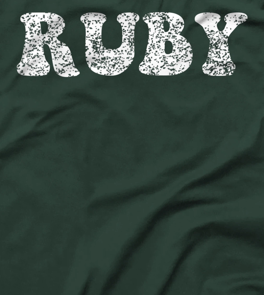 Distressed Grunge Worn Out Style Ruby T-Shirt, Women T-Shirt