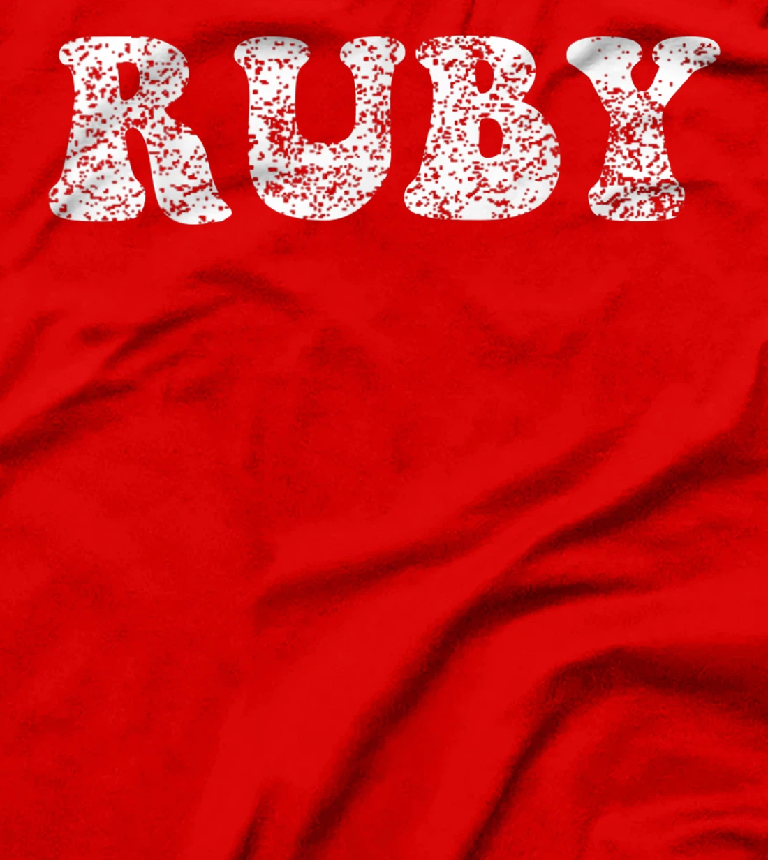 Distressed Grunge Worn Out Style Ruby T-Shirt, Women T-Shirt