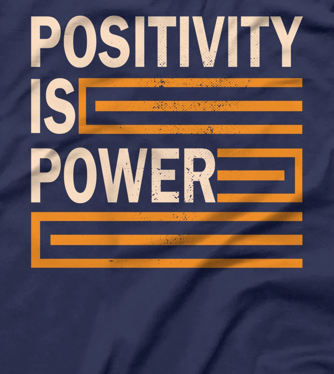 Positivity Is Power Retro Inspirational Motivational Quote T-Shirt