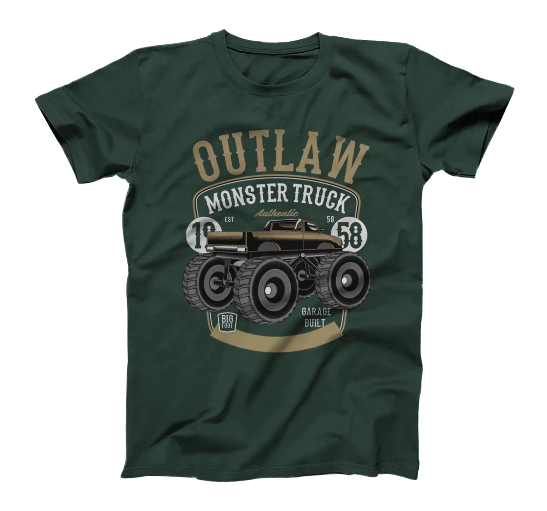 Outlaw Monster Truck Big Foot 58 Est T-Shirt