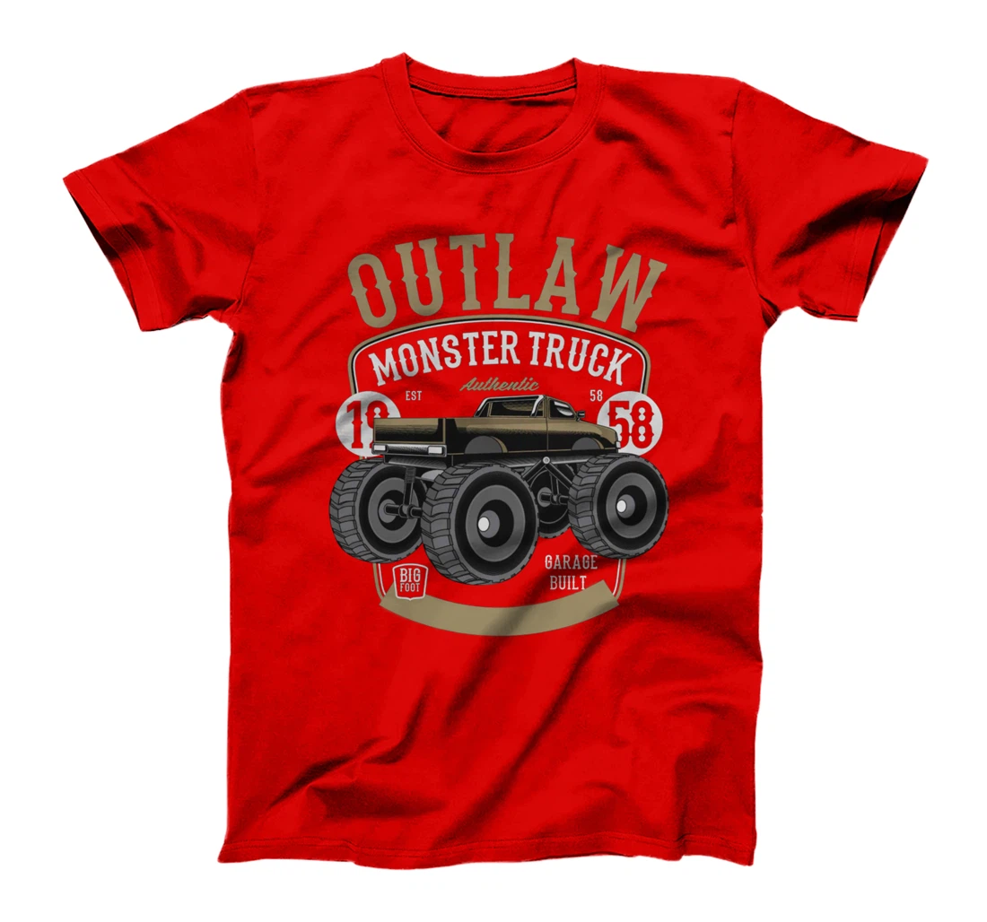 Outlaw Monster Truck Big Foot 58 Est T-Shirt