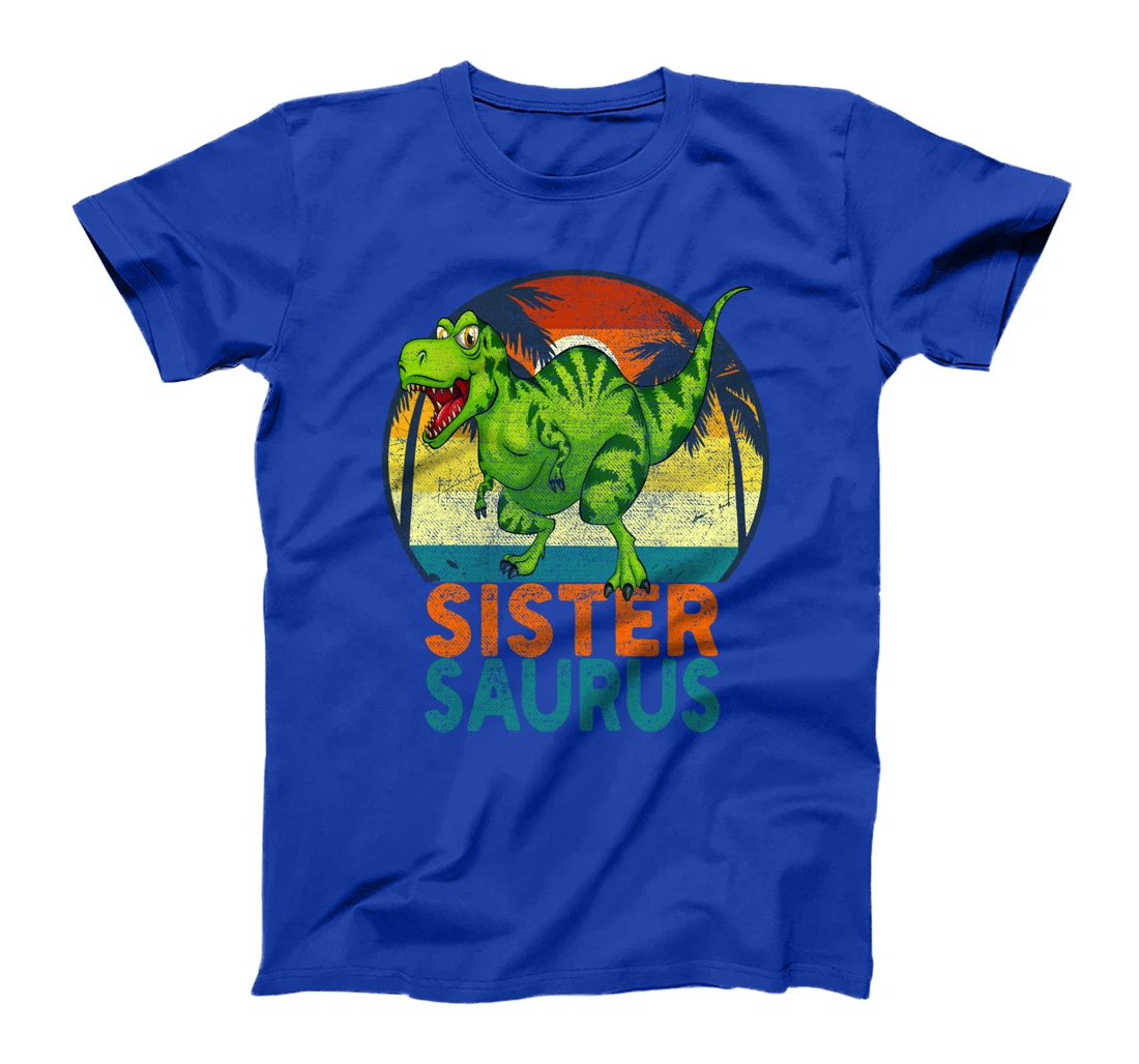 SisterSaurus T Rex Dinosaur Sister Saurus Matching Family T-Shirt