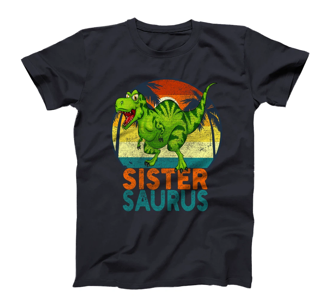 SisterSaurus T Rex Dinosaur Sister Saurus Matching Family T-Shirt