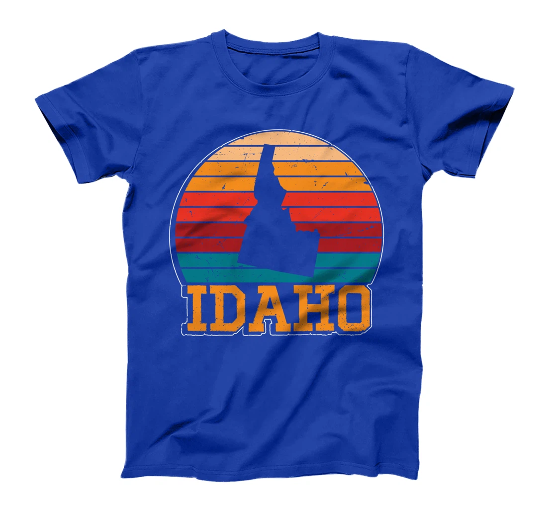 Idaho Retro Vintage Sunset US State Idaho Silhouette T-Shirt