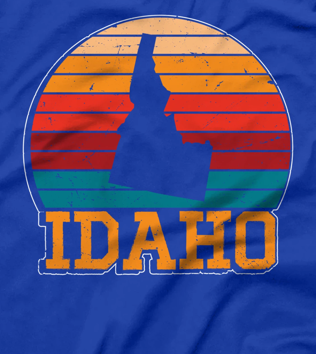 Idaho Retro Vintage Sunset US State Idaho Silhouette T-Shirt