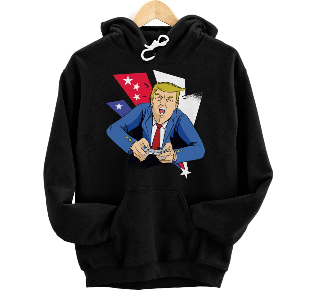 Gamer Trump Pullover Hoodie