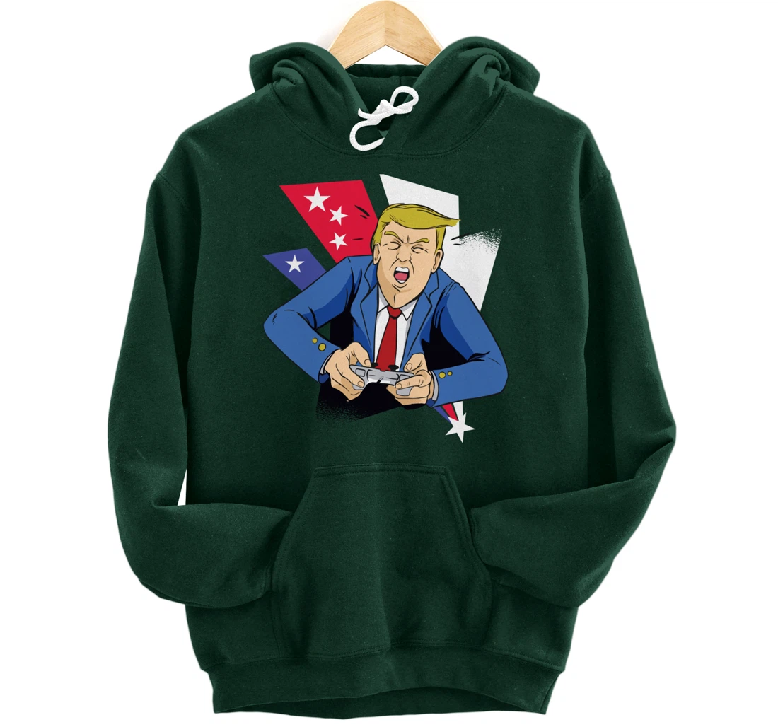 Gamer Trump Pullover Hoodie