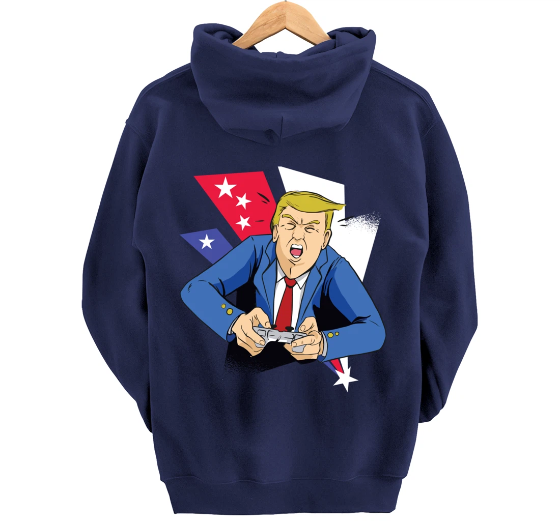 Gamer Trump Pullover Hoodie