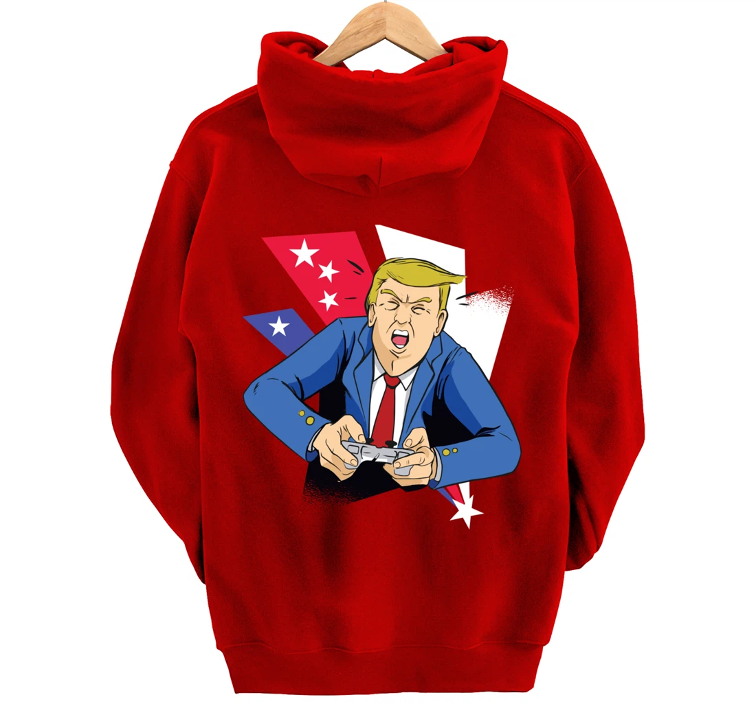Gamer Trump Pullover Hoodie