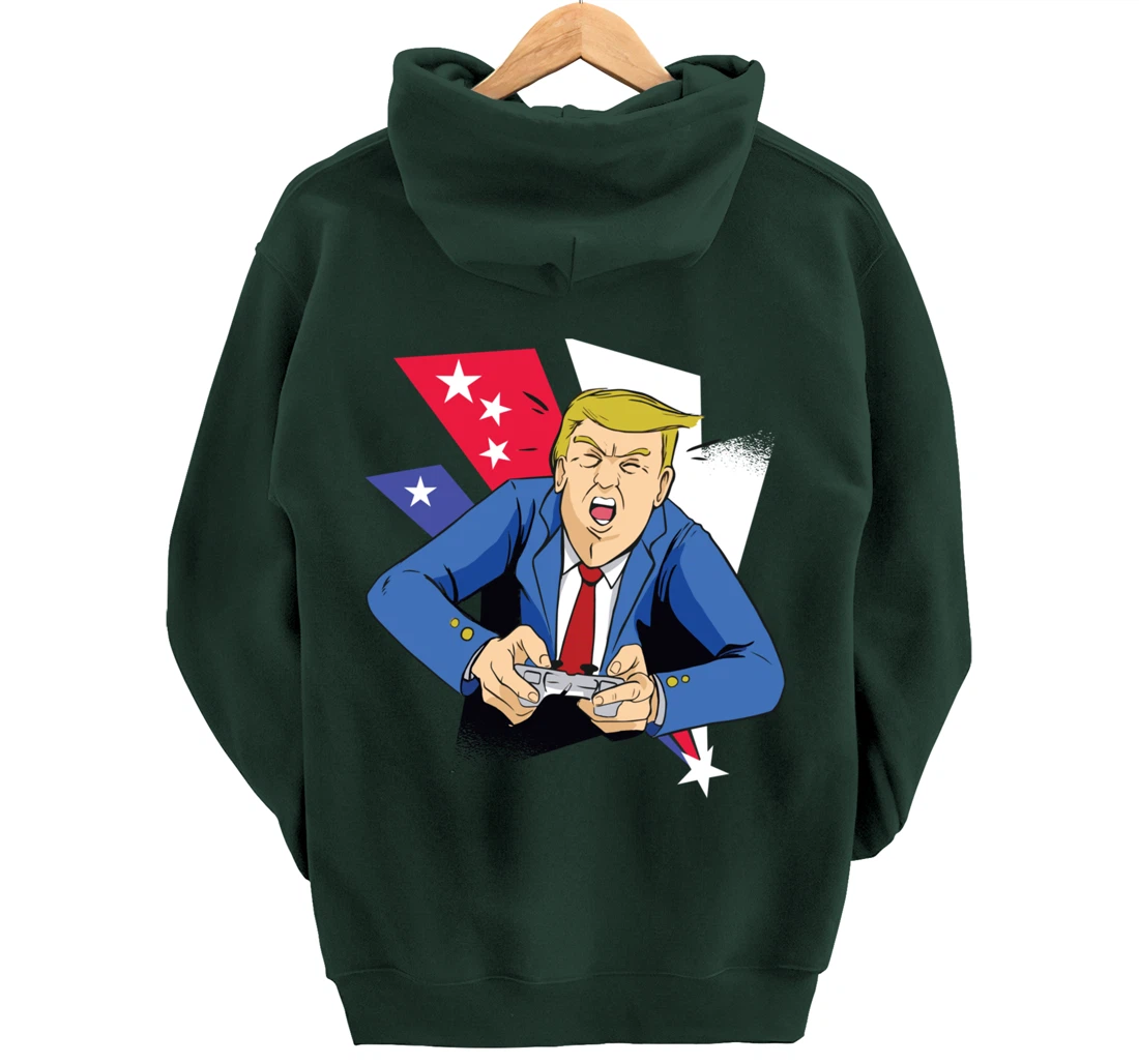 Gamer Trump Pullover Hoodie