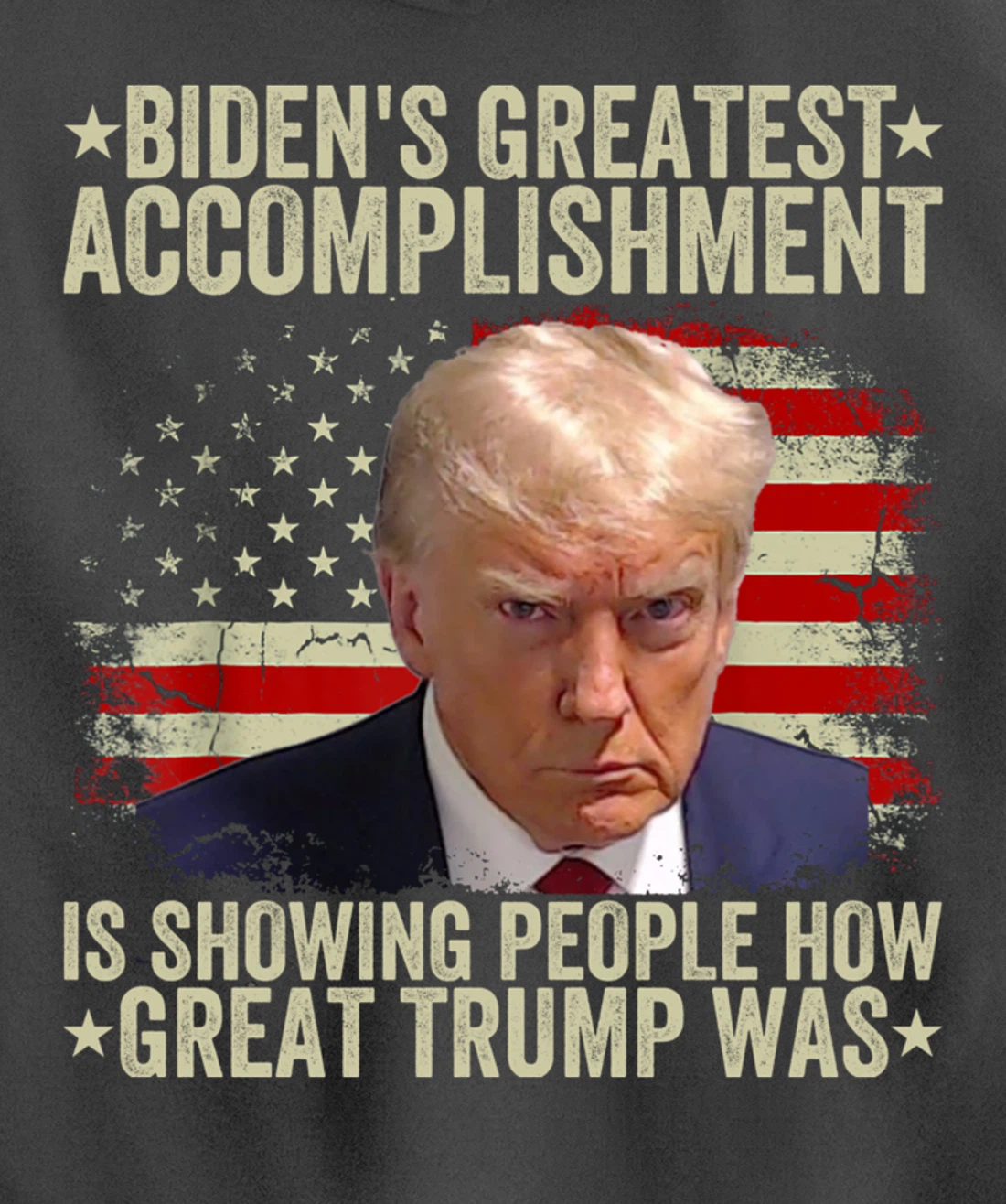 Funny biden's greatest accomplishment is showing Trump 2024 Pullover Hoodie