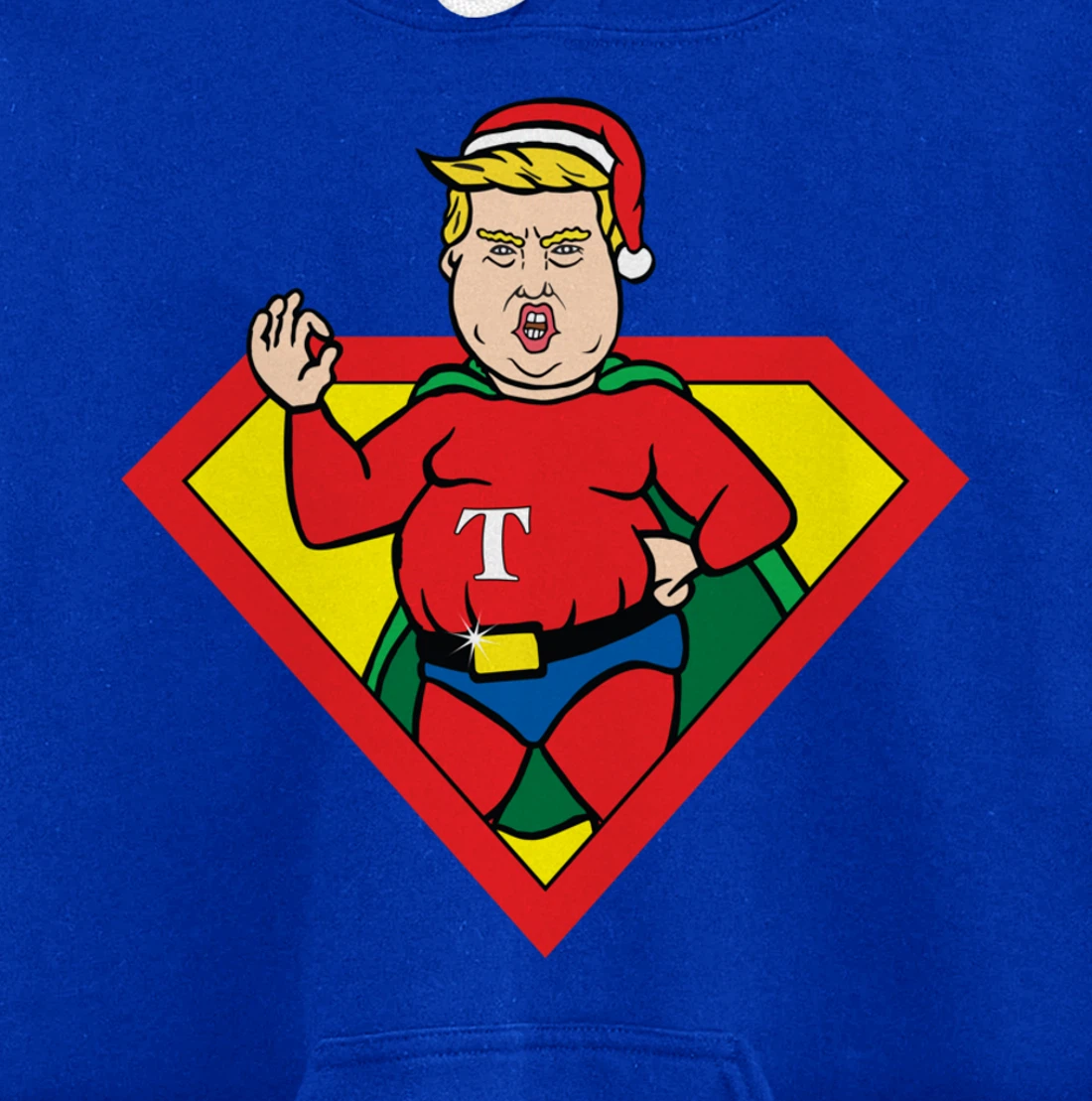 Make Christmas Great Again Ugly Xmas Donald Trump Parody Pullover Hoodie