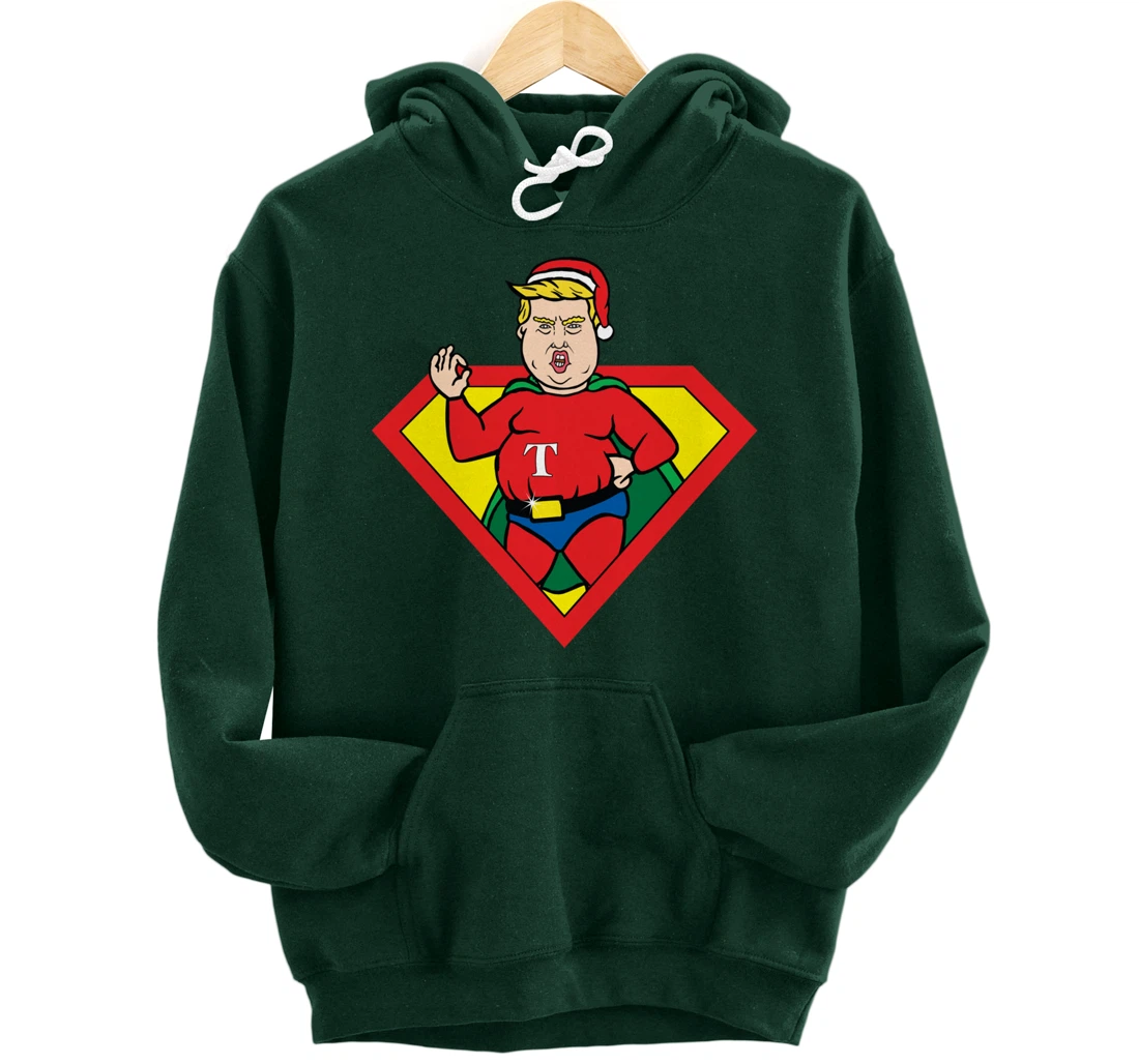 Make Christmas Great Again Ugly Xmas Donald Trump Parody Pullover Hoodie