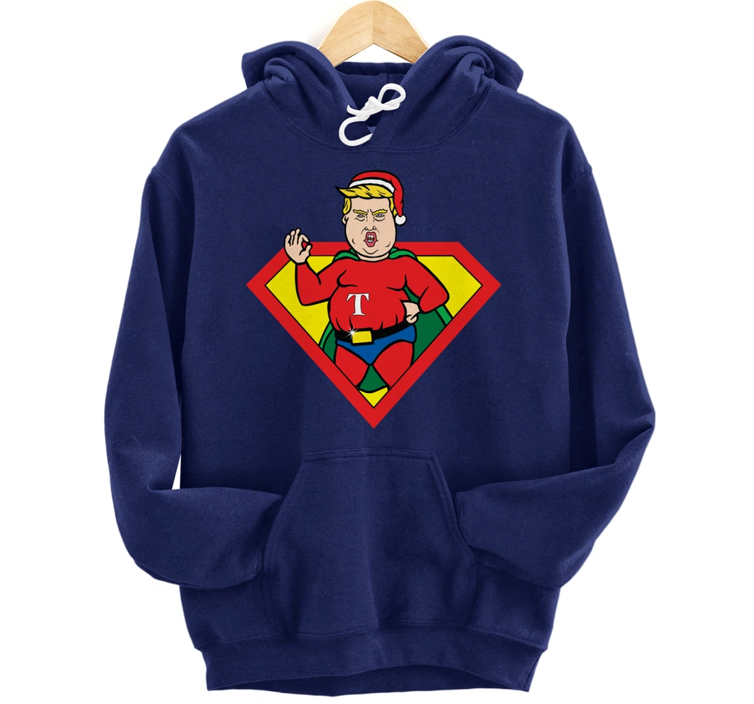 Make Christmas Great Again Ugly Xmas Donald Trump Parody Pullover Hoodie