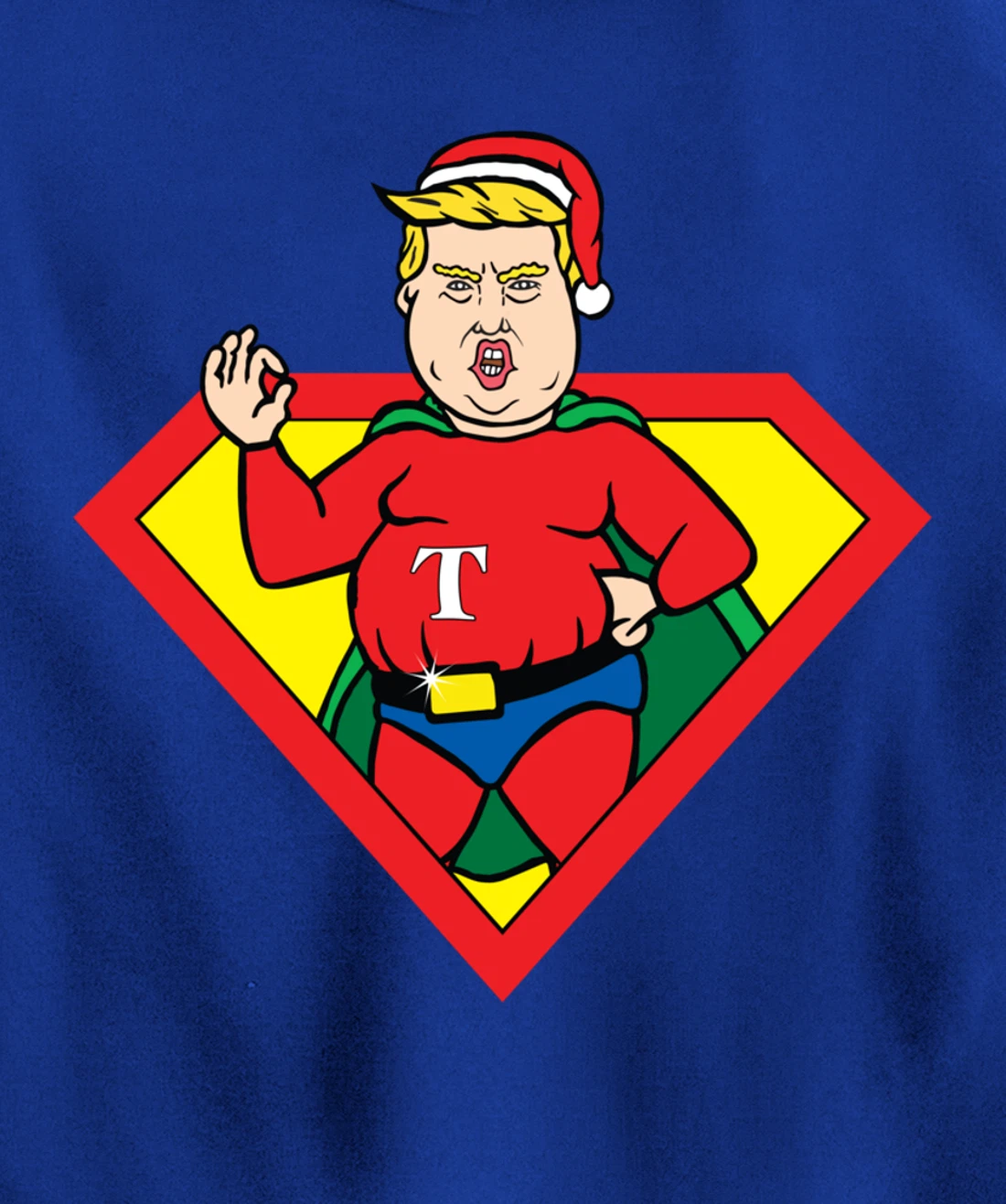 Make Christmas Great Again Ugly Xmas Donald Trump Parody Pullover Hoodie