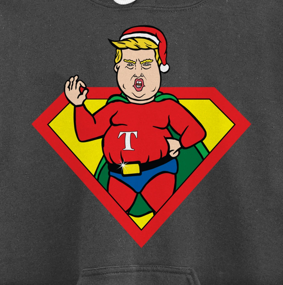 Make Christmas Great Again Ugly Xmas Donald Trump Parody Pullover Hoodie