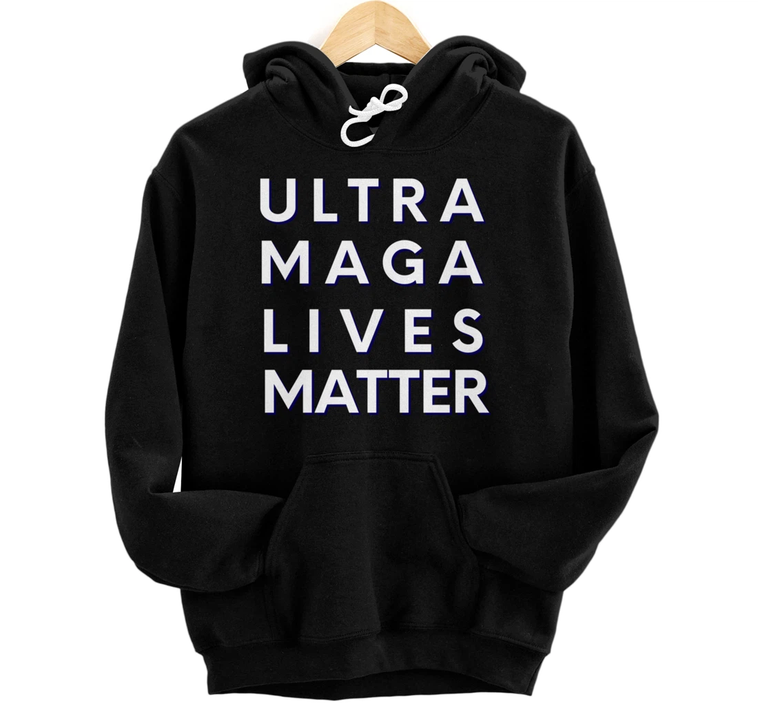 Ultra MAGA Agenda Biden I Did That Sticker Trump UltrA MAGA Pullover Hoodie