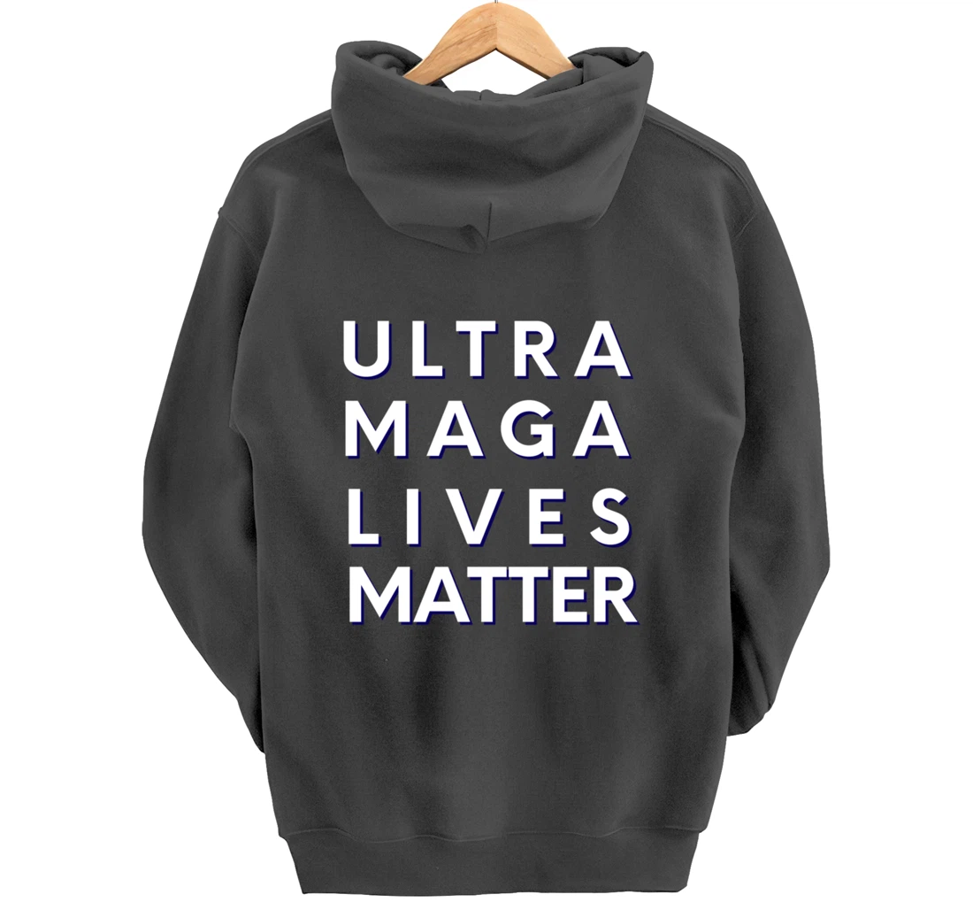 Ultra MAGA Agenda Biden I Did That Sticker Trump UltrA MAGA Pullover Hoodie