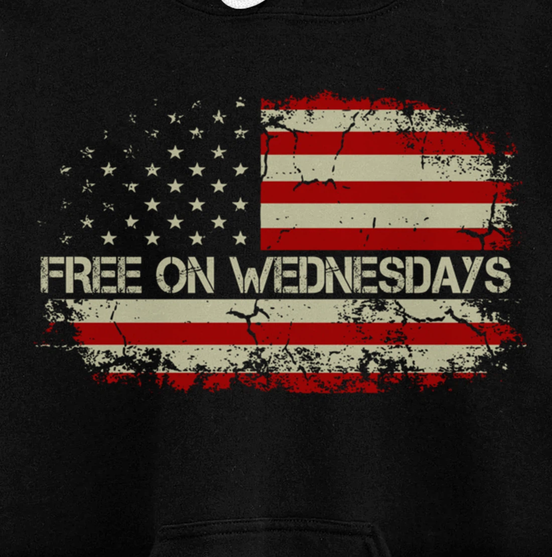 Free On Wednesdays 2024 Election Funny Trump Biden Saying Pullover Hoodie
