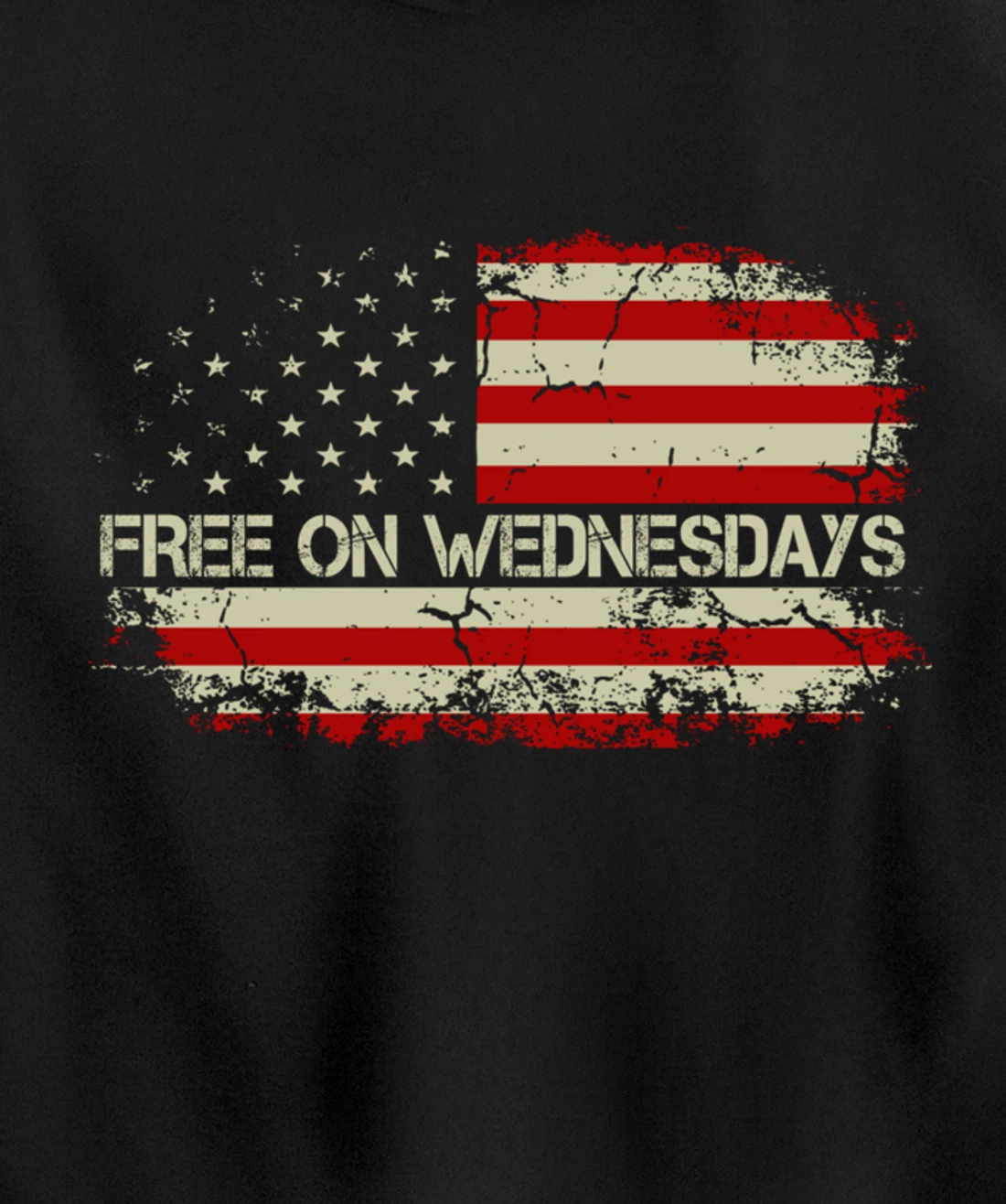 Free On Wednesdays 2024 Election Funny Trump Biden Saying Pullover Hoodie