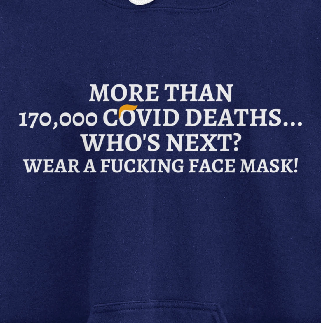 Wear a Face Mask Anti-Trump Protest Pullover Hoodie