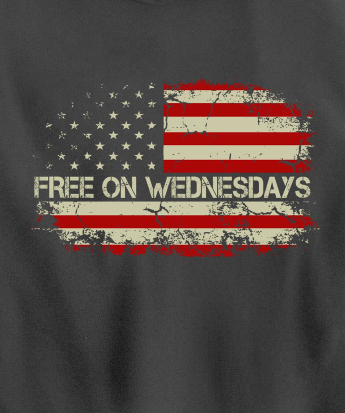 Free On Wednesdays 2024 Election Funny Trump Biden Saying Pullover Hoodie