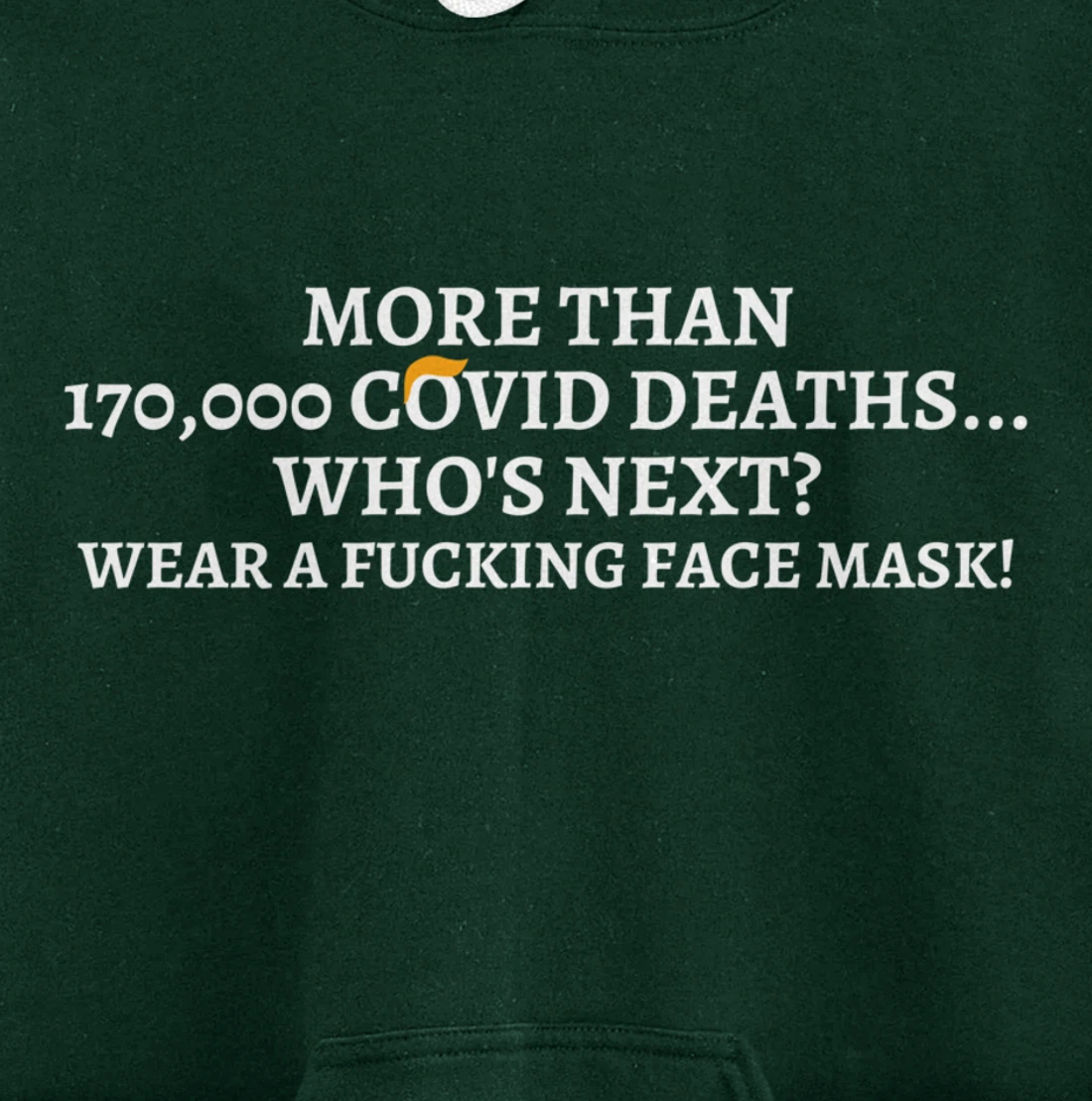 Wear a Face Mask Anti-Trump Protest Pullover Hoodie