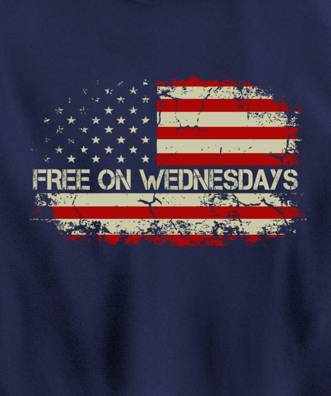 Free On Wednesdays 2024 Election Funny Trump Biden Saying Pullover Hoodie