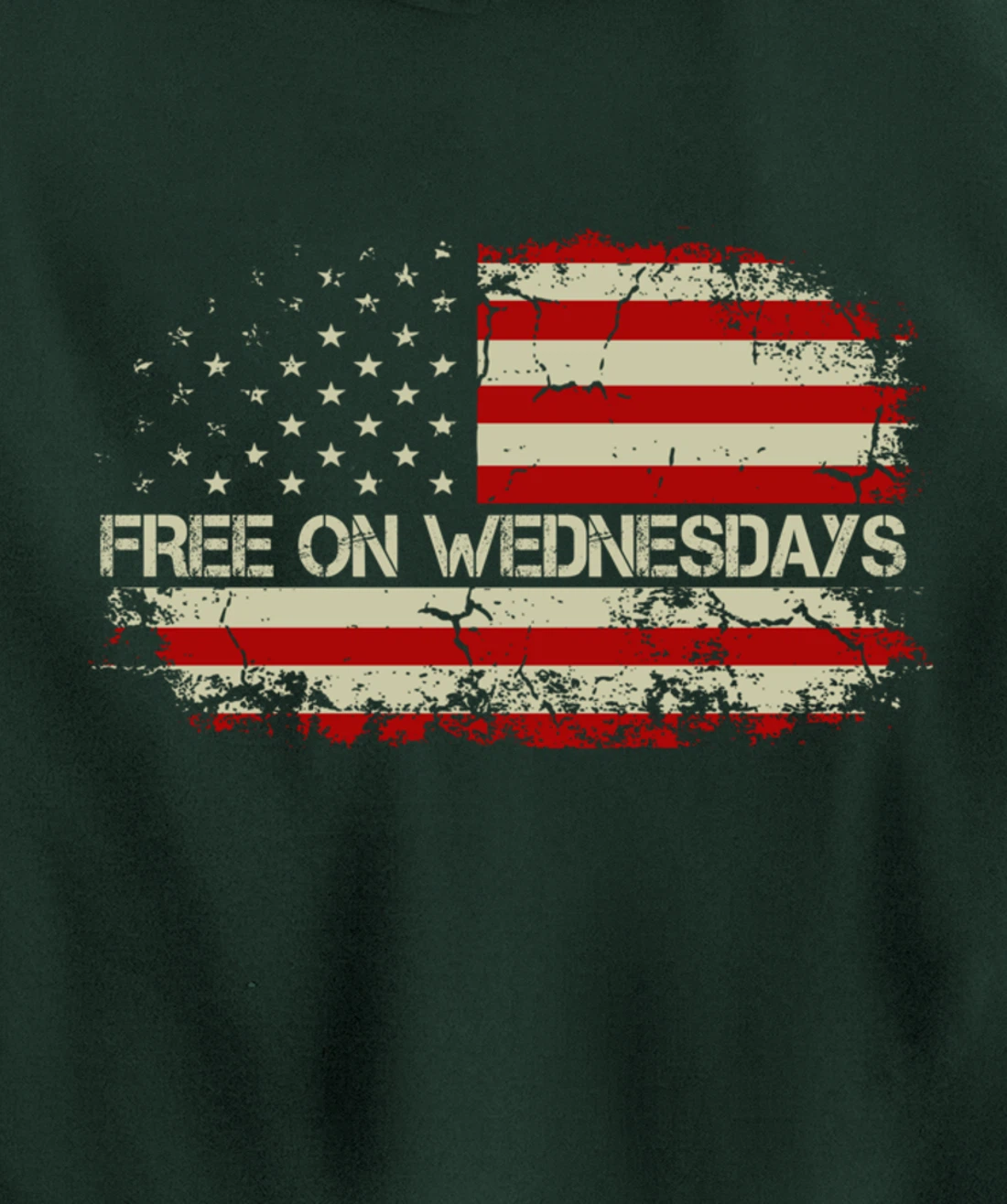 Free On Wednesdays 2024 Election Funny Trump Biden Saying Pullover Hoodie