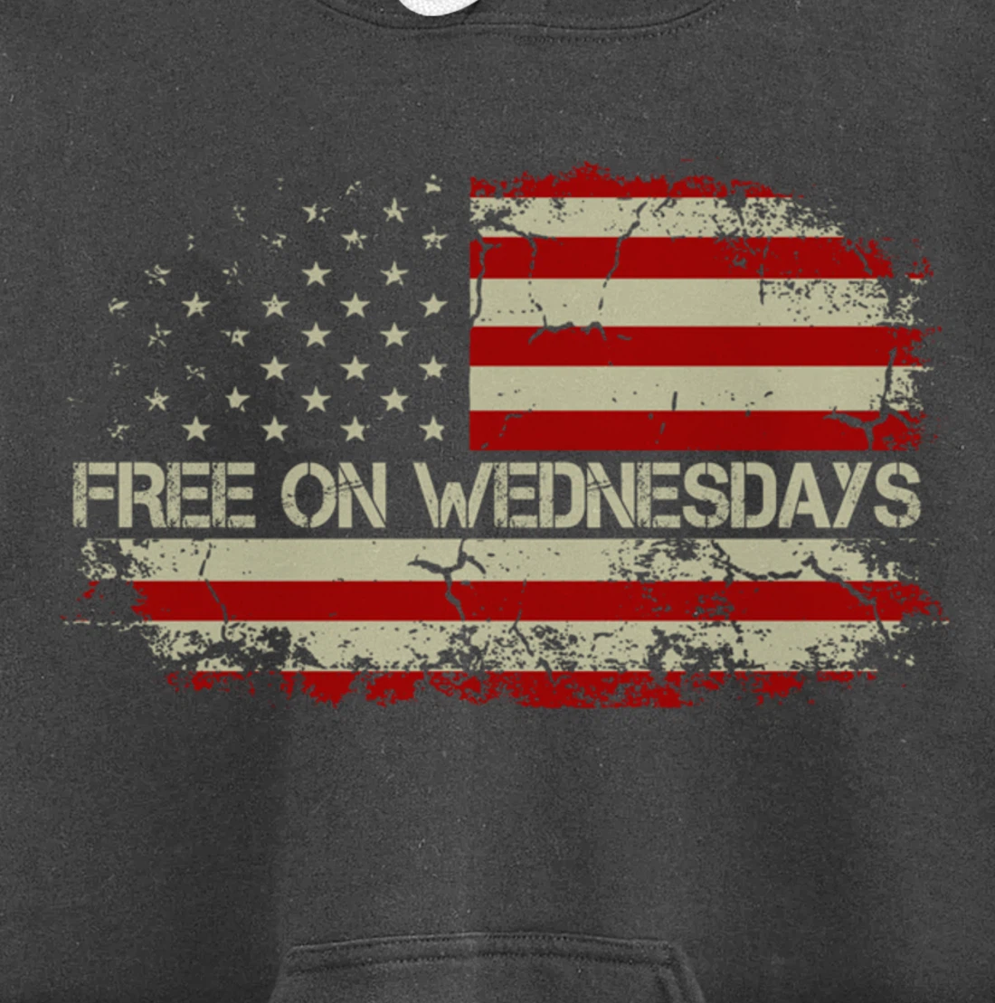 Free On Wednesdays 2024 Election Funny Trump Biden Saying Pullover Hoodie