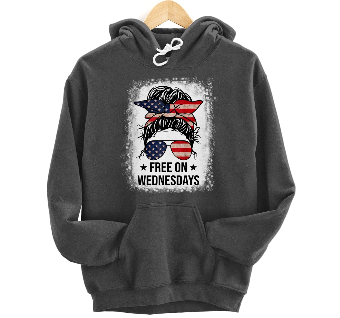 Free On Wednesdays 2024 Election Funny Trump Biden Saying Pullover Hoodie