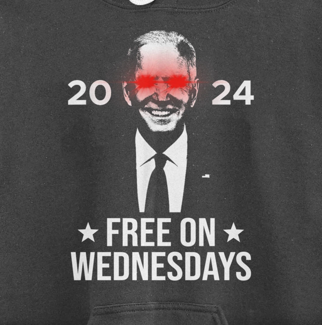Free On Wednesdays 2024 Election Funny Trump Biden Saying Pullover Hoodie