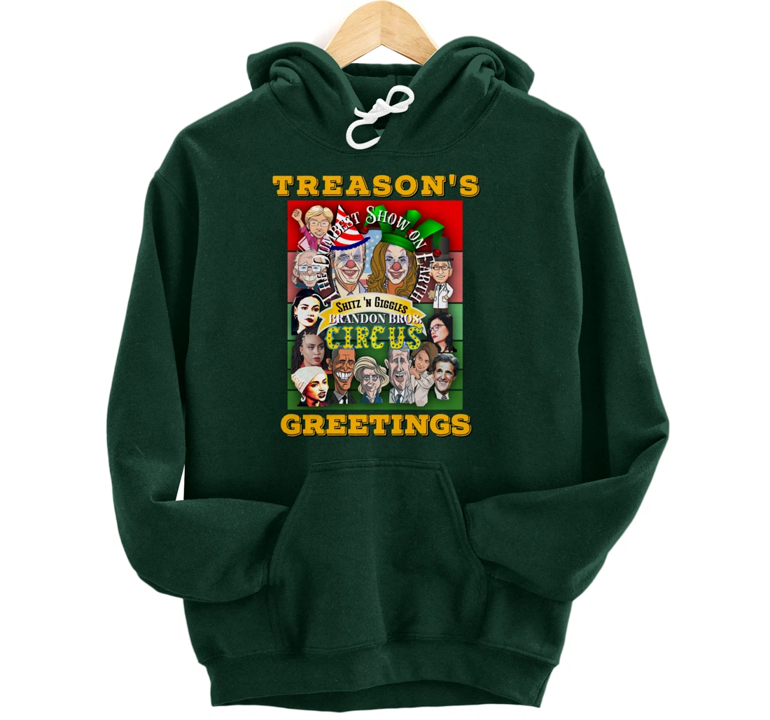 Swamp Xmas Wreath Biden Squad Trump Ugly Christmas Sweater Pullover Hoodie