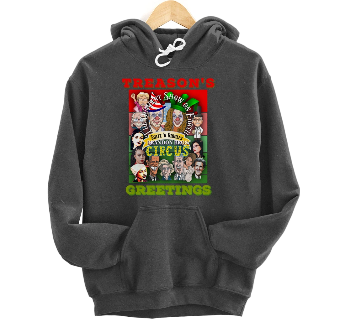 Swamp Xmas Wreath Biden Squad Trump Ugly Christmas Sweater Pullover Hoodie
