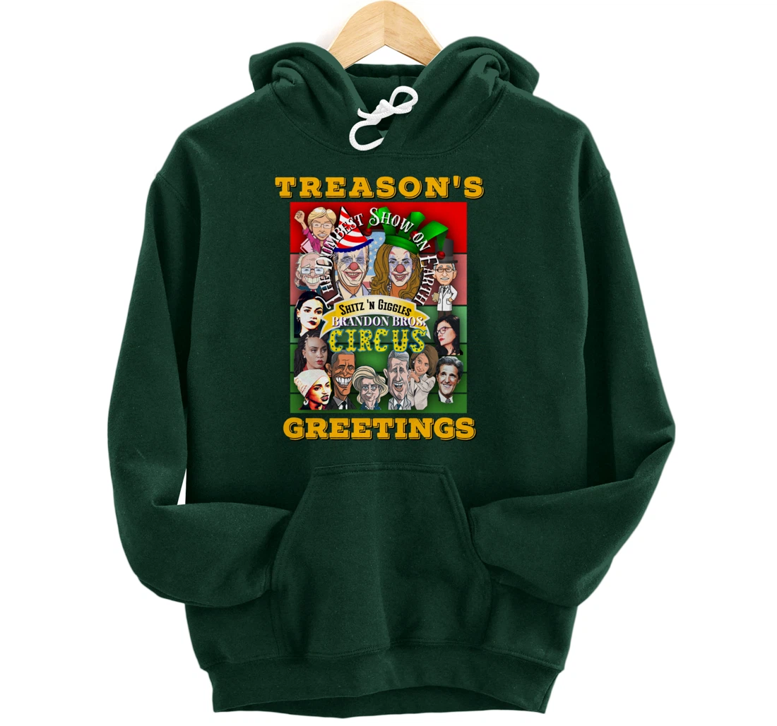 Swamp Xmas Wreath Biden Squad Trump Ugly Christmas Sweater Pullover Hoodie