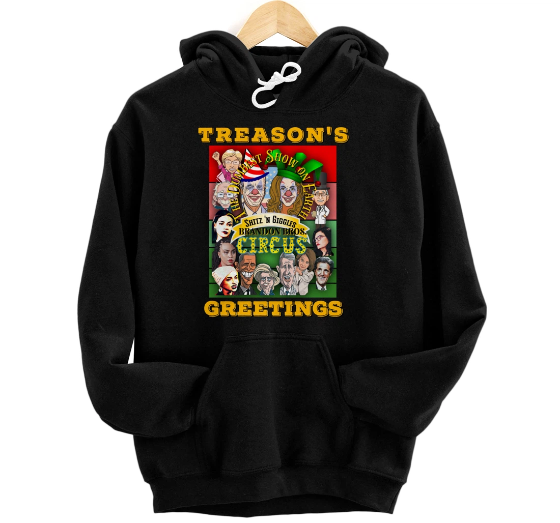 Swamp Xmas Wreath Biden Squad Trump Ugly Christmas Sweater Pullover Hoodie