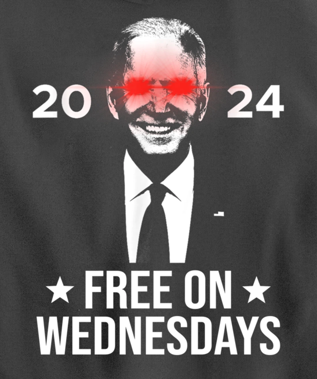Free On Wednesdays 2024 Election Funny Trump Biden Saying Pullover Hoodie