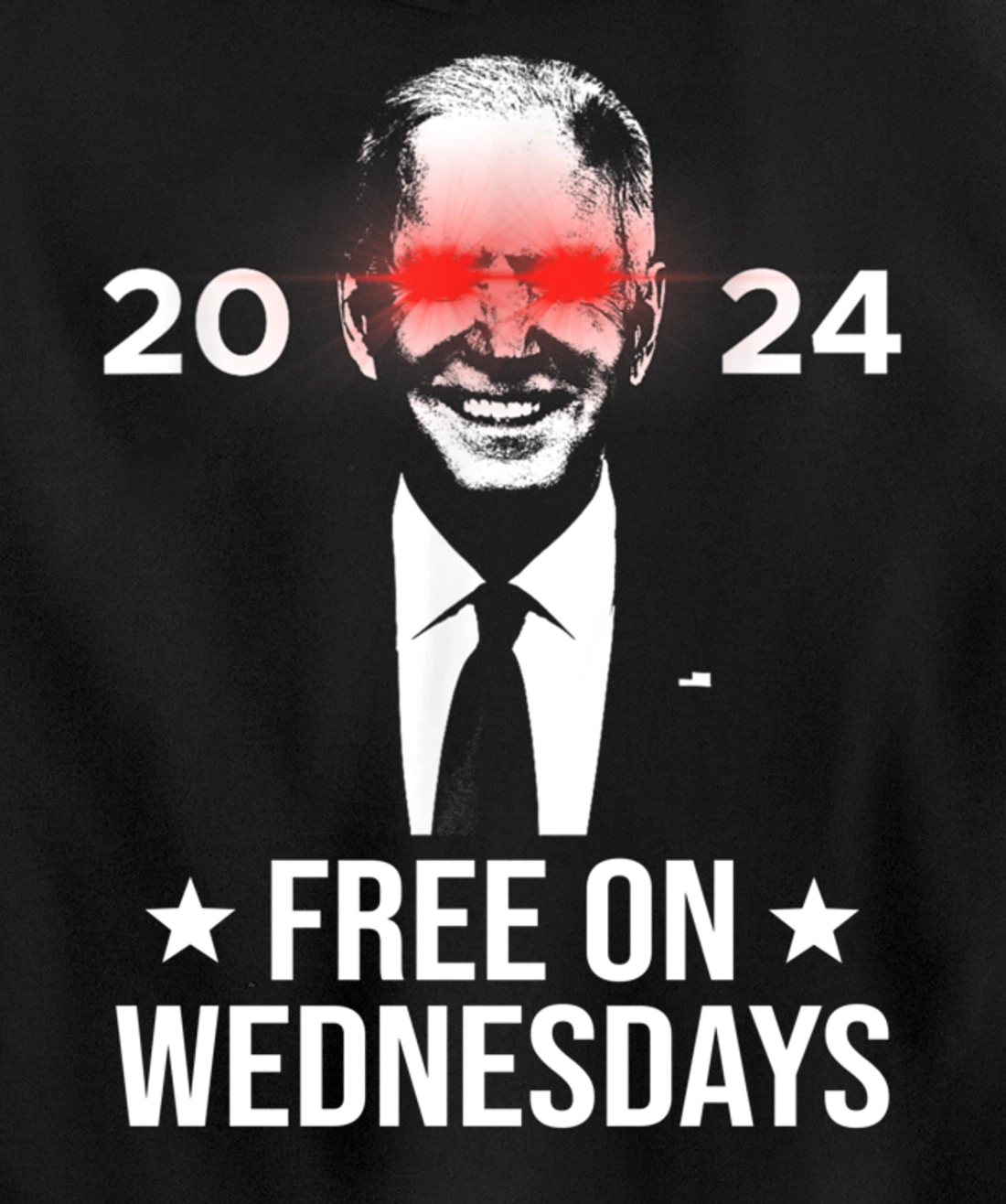 Free On Wednesdays 2024 Election Funny Trump Biden Saying Pullover Hoodie