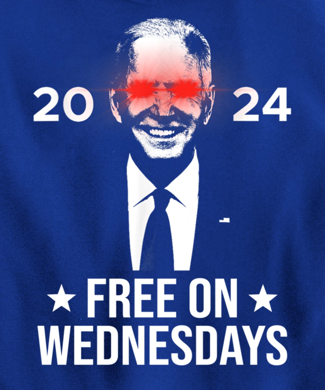 Free On Wednesdays 2024 Election Funny Trump Biden Saying Pullover Hoodie