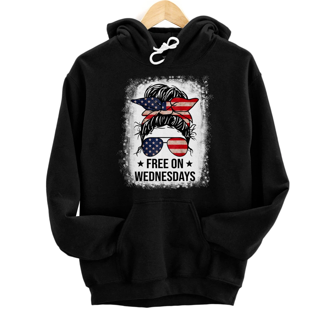 Free On Wednesdays 2024 Election Funny Trump Biden Saying Pullover Hoodie