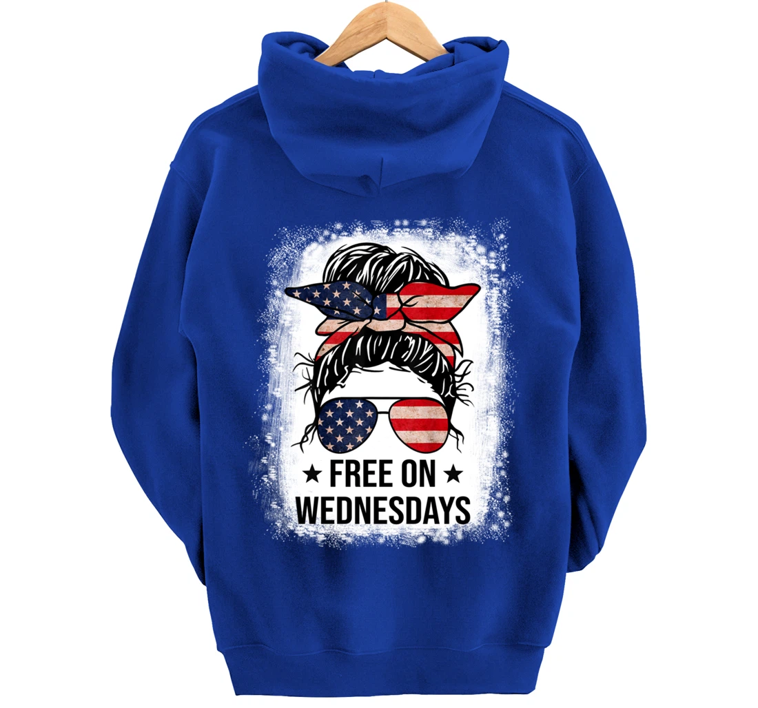 Free On Wednesdays 2024 Election Funny Trump Biden Saying Pullover Hoodie