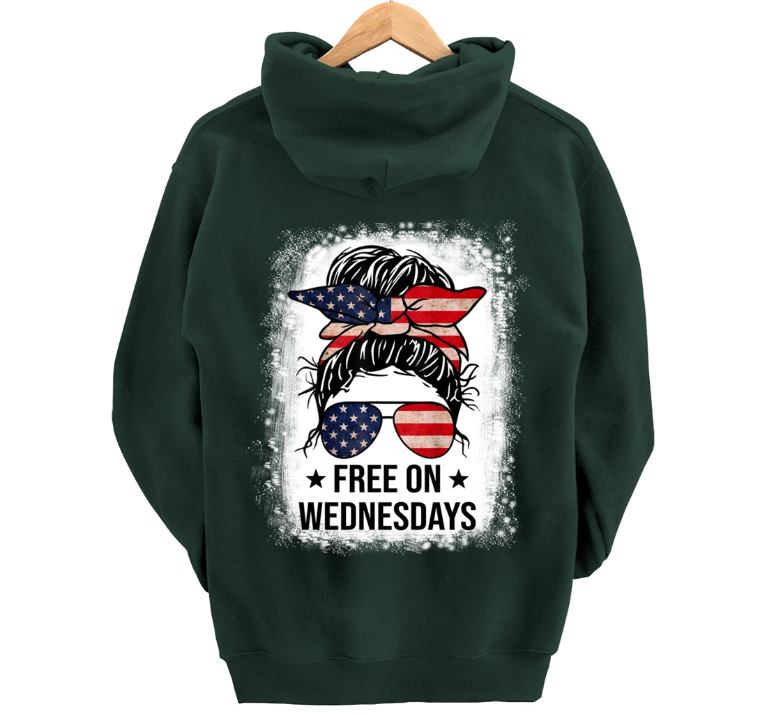 Free On Wednesdays 2024 Election Funny Trump Biden Saying Pullover Hoodie