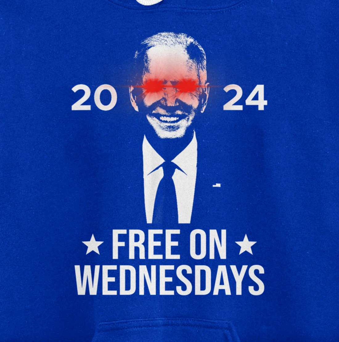 Free On Wednesdays 2024 Election Funny Trump Biden Saying Pullover Hoodie