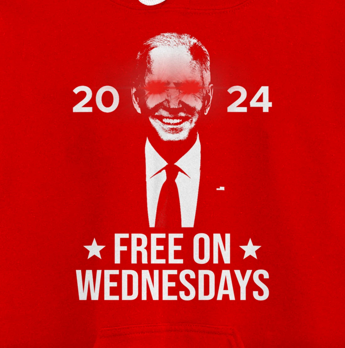 Free On Wednesdays 2024 Election Funny Trump Biden Saying Pullover Hoodie