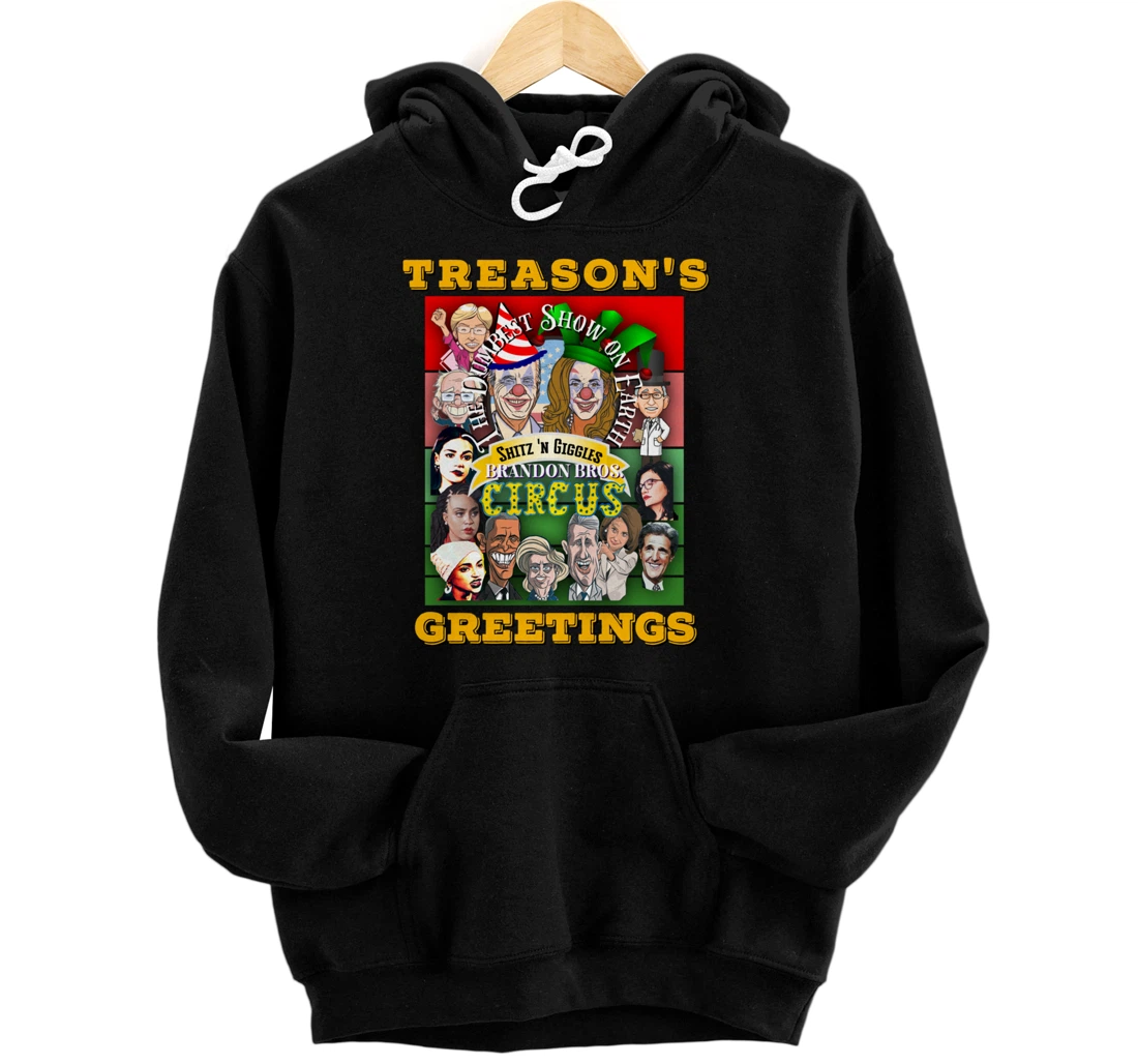 Swamp Xmas Wreath Biden Squad Trump Ugly Christmas Sweater Pullover Hoodie