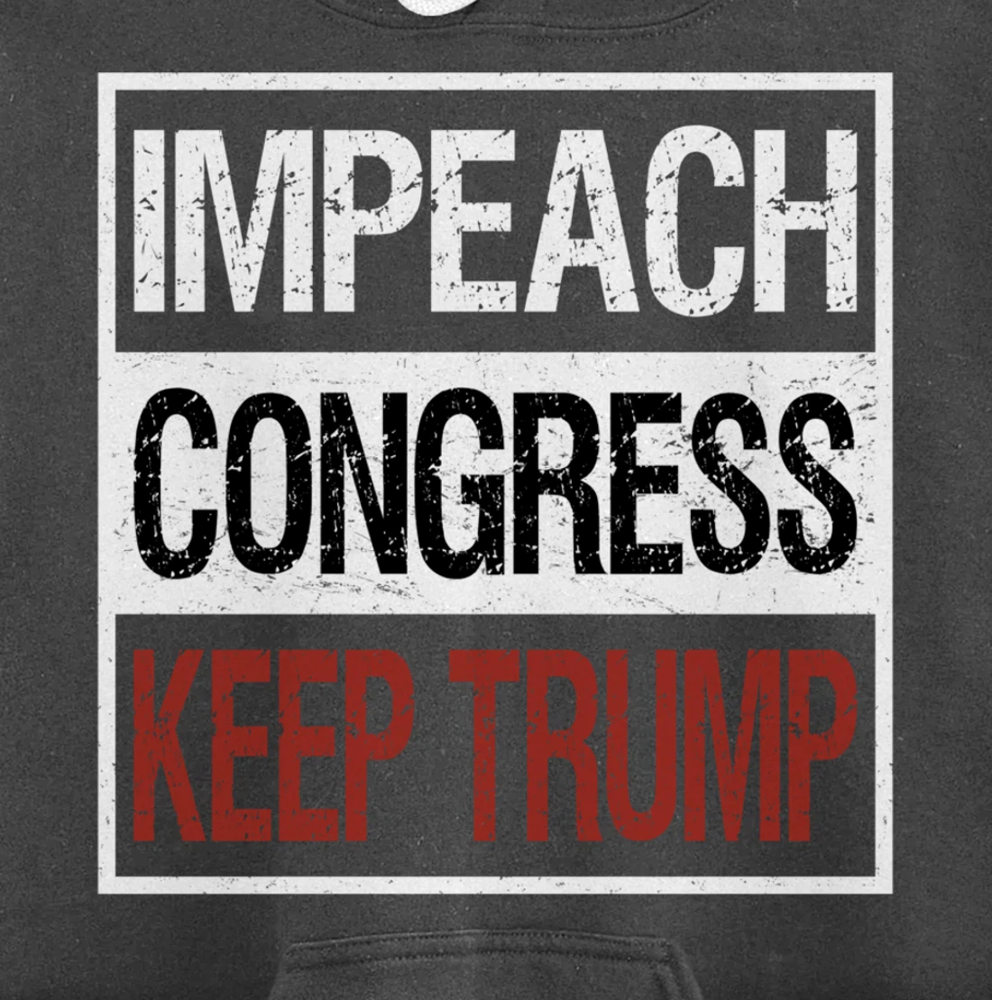 Impeach Congress Keep Trump Pullover Hoodie