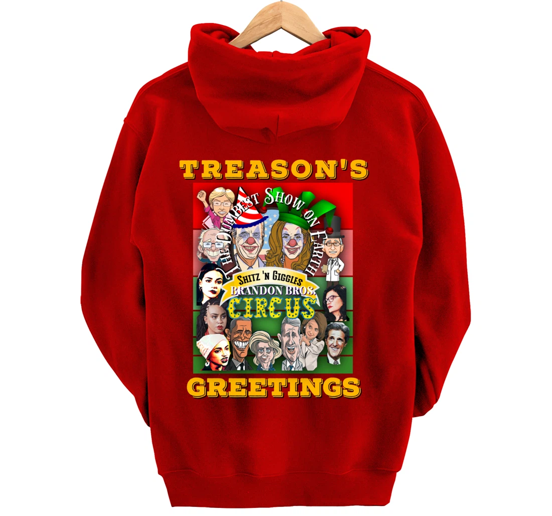 Swamp Xmas Wreath Biden Squad Trump Ugly Christmas Sweater Pullover Hoodie