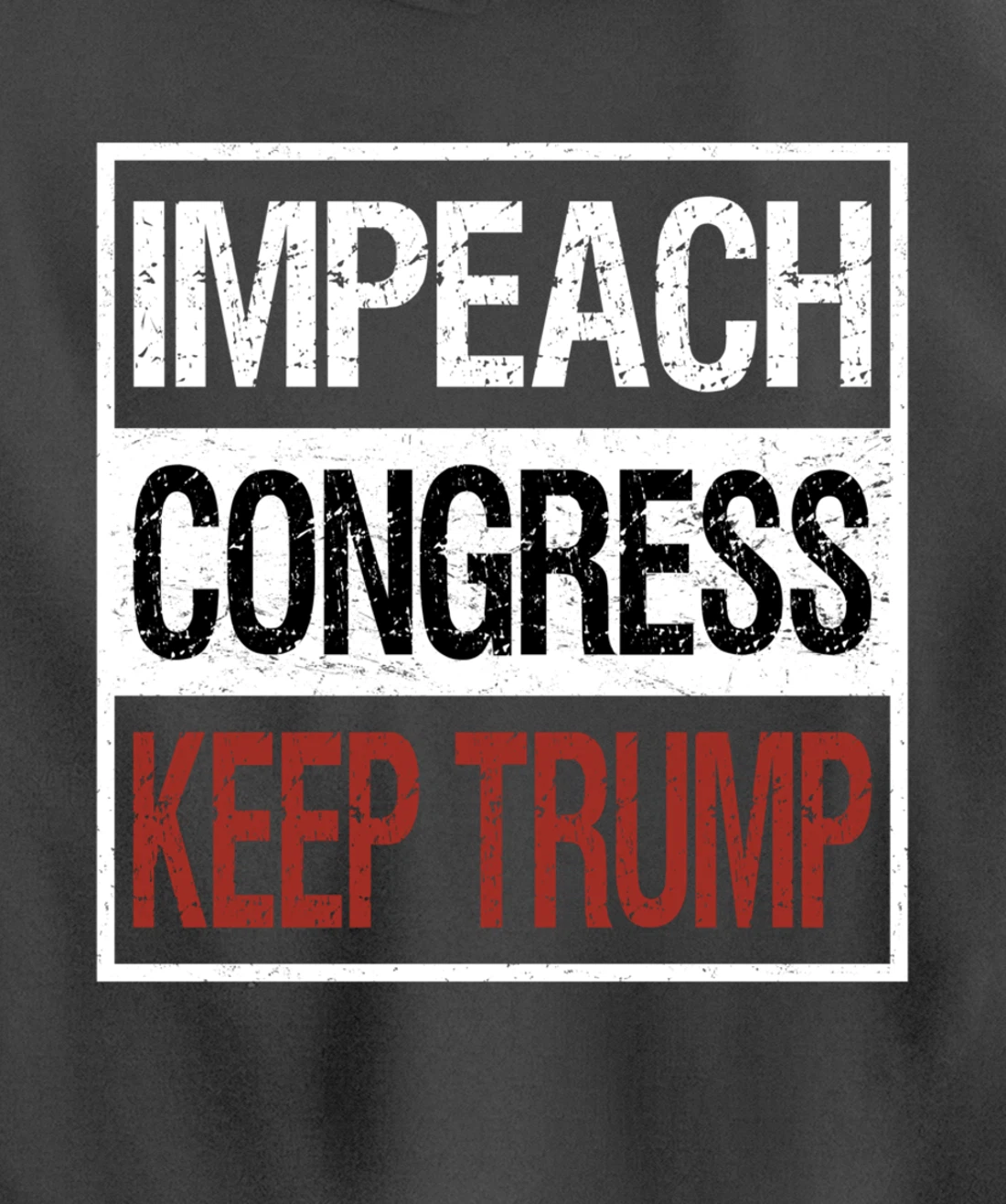 Impeach Congress Keep Trump Pullover Hoodie