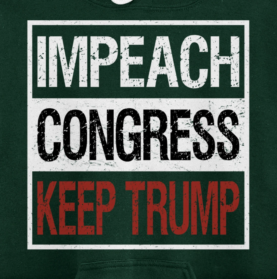 Impeach Congress Keep Trump Pullover Hoodie